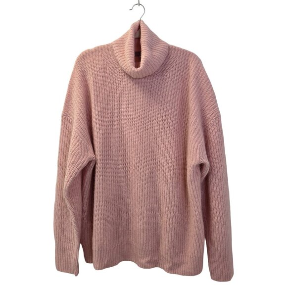 NWT J. Crew Airy Alpaca & Wool Blend Ribbed Turtleneck Sweater Size XL - Picture 1 of 6